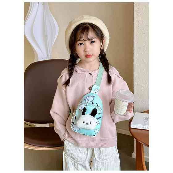 Детская сумка TD-34 Kuromi с аниме через плечо на одно отделение с ремешком Turquoise Киев