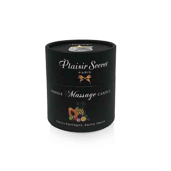 Массажная свеча Plaisirs Secrets Pineapple Mango (80 мл) подарочная упаковка, керамический сосуд Sex Aura Киев