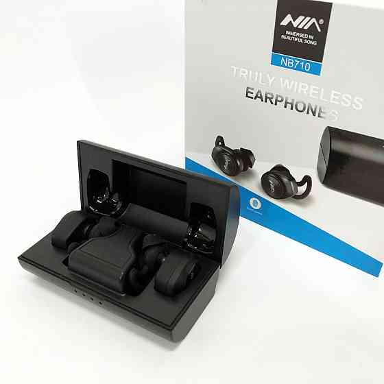Арматурные беспроводные bluetooth наушники Bluetooth NIA NB710, Наушники с микрофоном BX-38 Львов