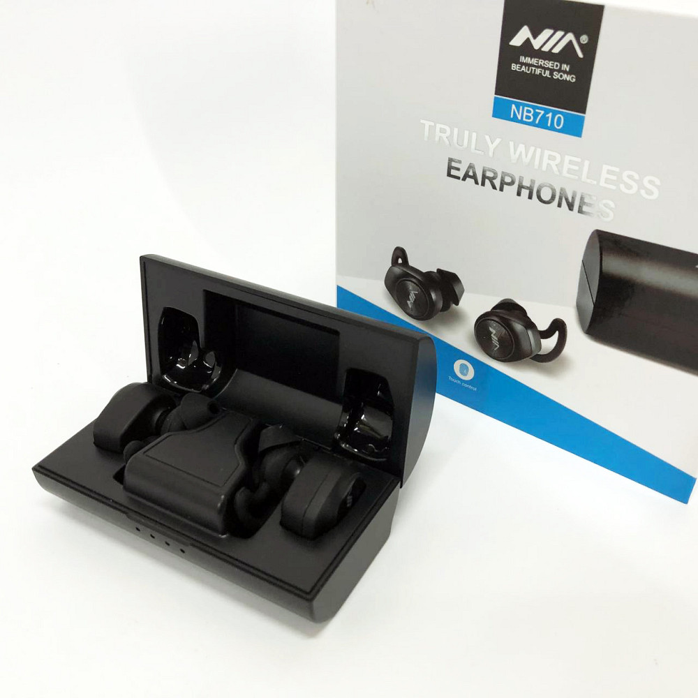 Арматурные беспроводные bluetooth наушники Bluetooth NIA NB710, Наушники с микрофоном BX-38 Львов - изображение 4