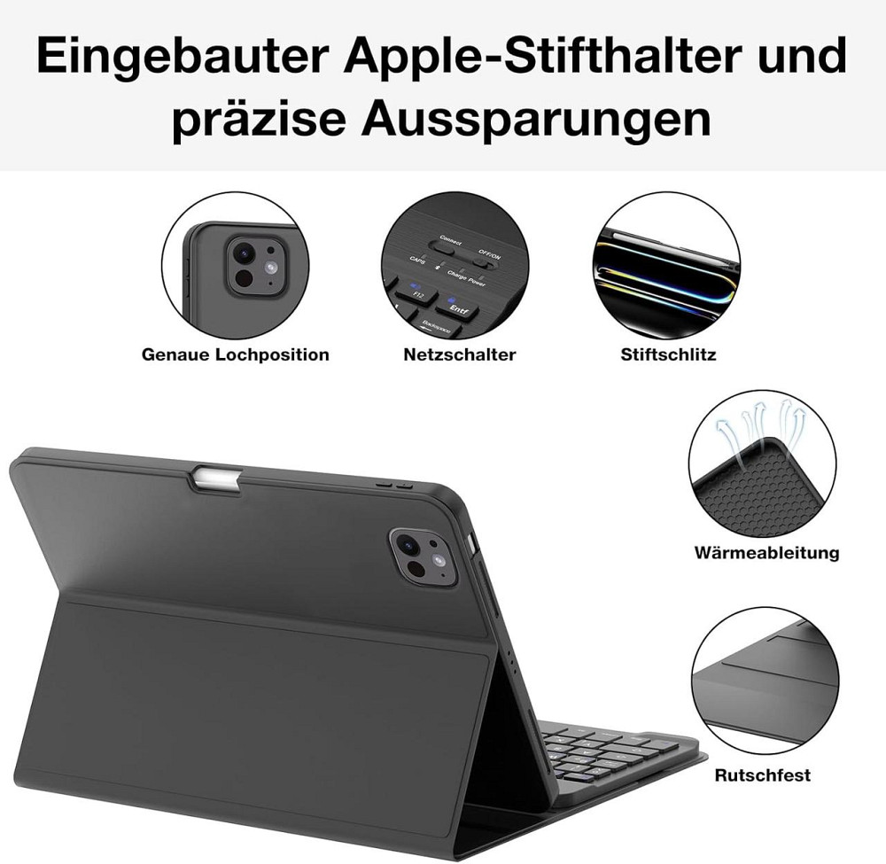 Чехол-книжка с клавиатурой для iPad Pro 11 5-го поколения 2024 Днепр - изображение 6