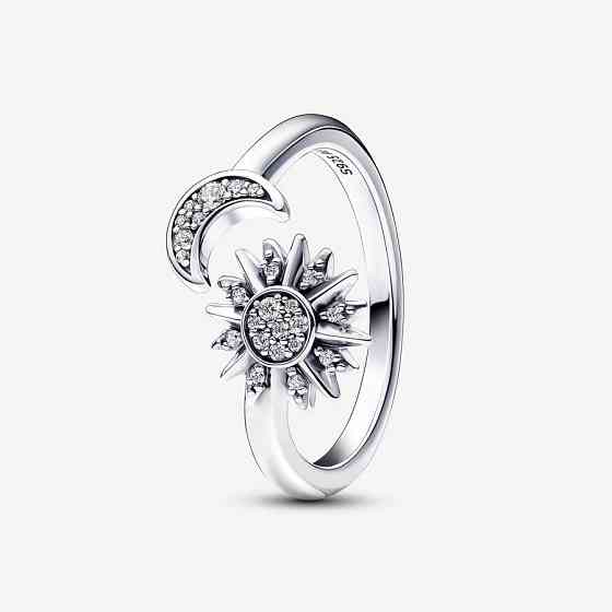 Срібна каблучка Pandora Сяюче сонце та півмісяць 192845C01 48 Київ