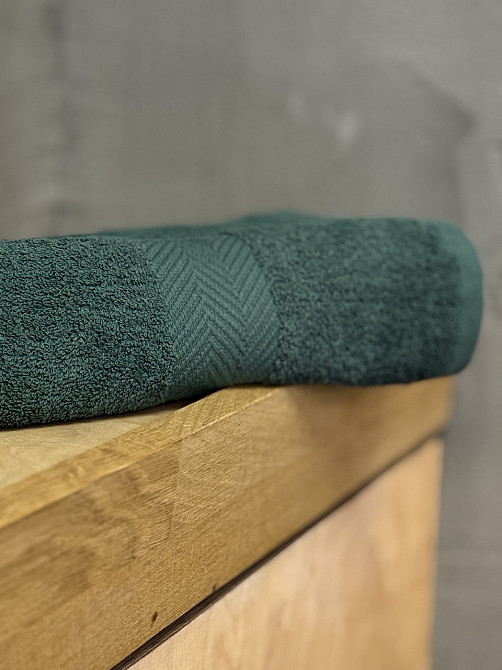 Ecotton Рушник Ecotton 50х80 см махровий зеленого кольору Dark Green Коломия - фото 5