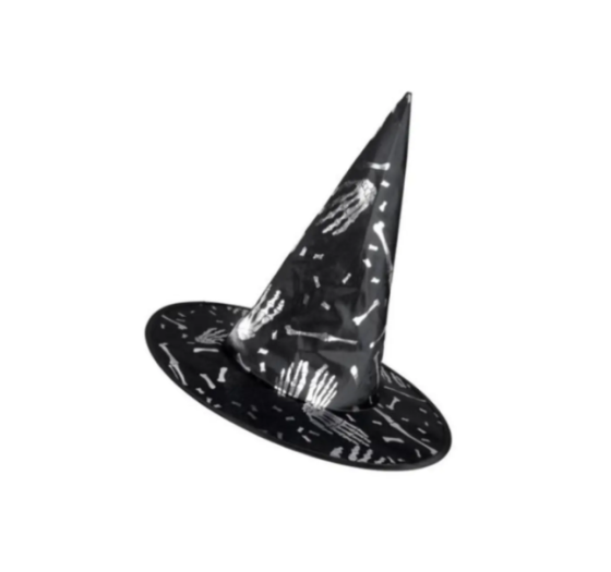 Шапка Хэллоуин Скелет one size черно-серебристый Киев