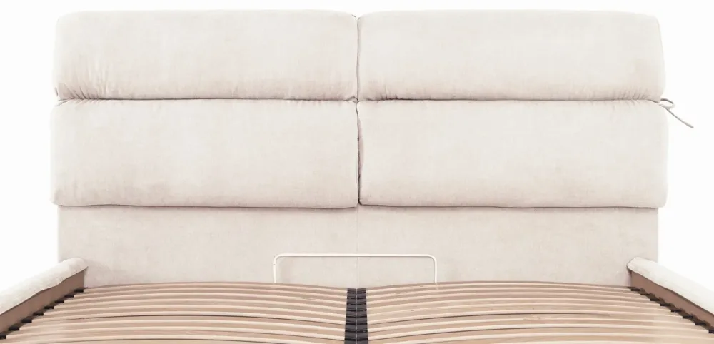 Кровать Двуспальная Edinburgh Comfort 180 х 200 см Мисти Milk С подъемным механизмом и нишей для белья Бежевый Днепр - изображение 5