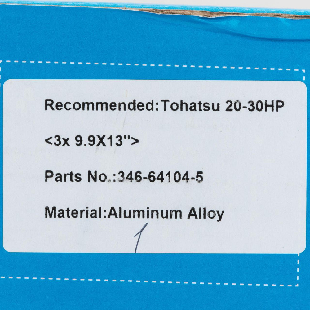 30-930-01 Parsun винт ALU 3X9.9X13 FOR TOHATSU/MERCURY B Черкассы - изображение 3