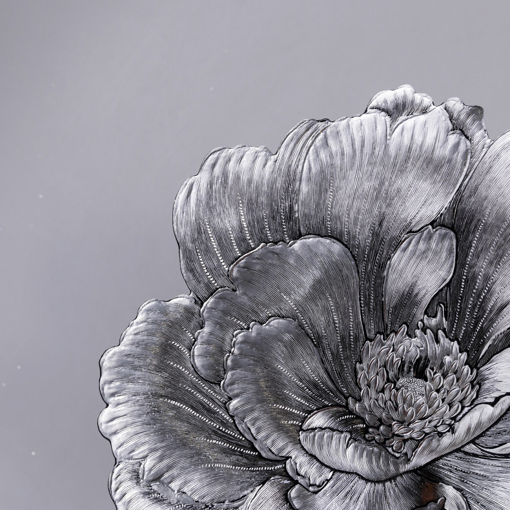 Коврик для сервірування столу Sakura 38 см срібний Київ - фото 3