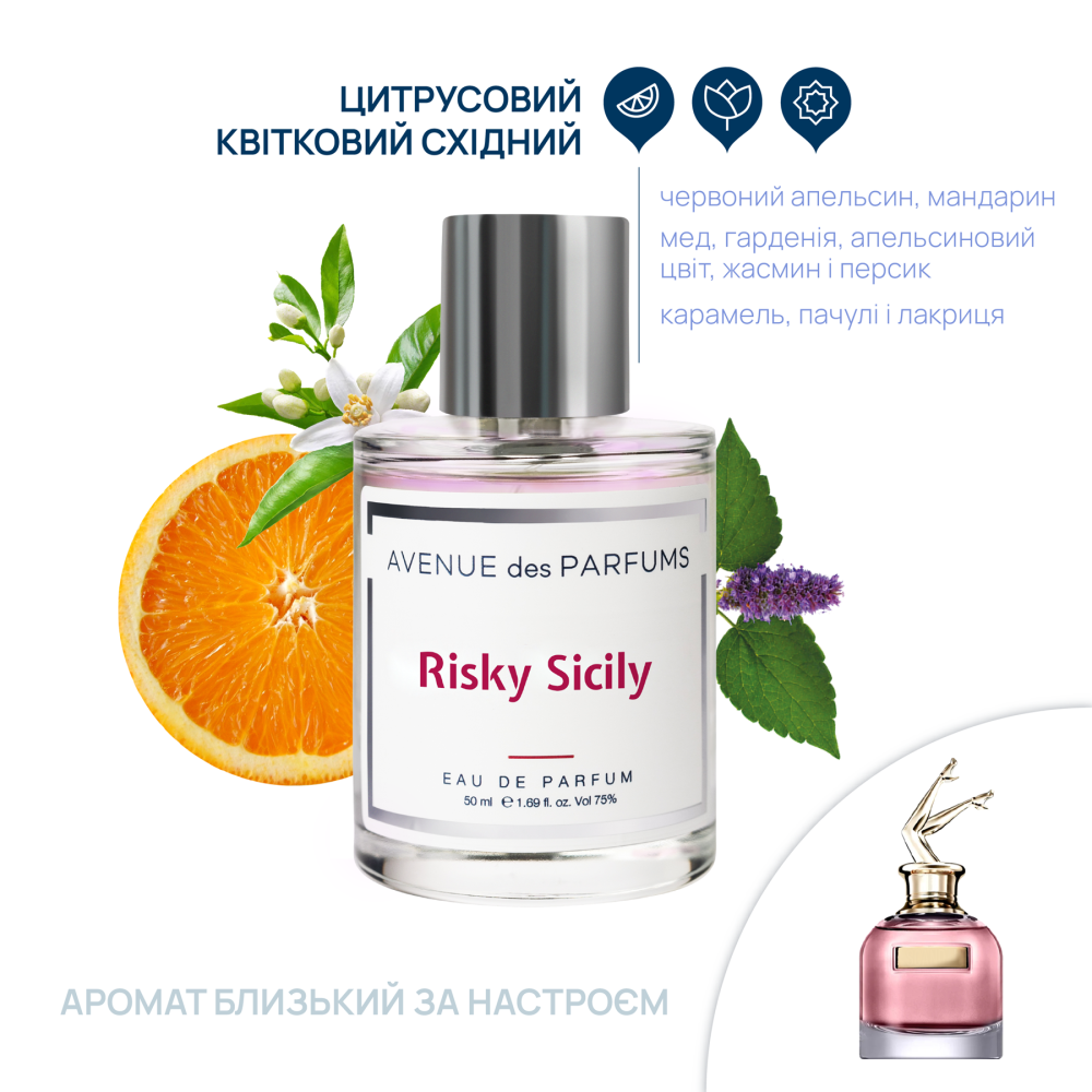 Парфюмерная вода Risky Sicily Avenue des Parfums 50 мл Киев - изображение 2