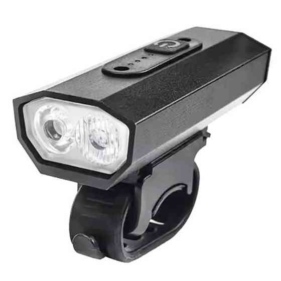 Велофонарь BK-08/01 Pro-2XPE, ALUMINUM, индикация заряда, Waterproof, акумулятор, ЗУ microUSB Бровары