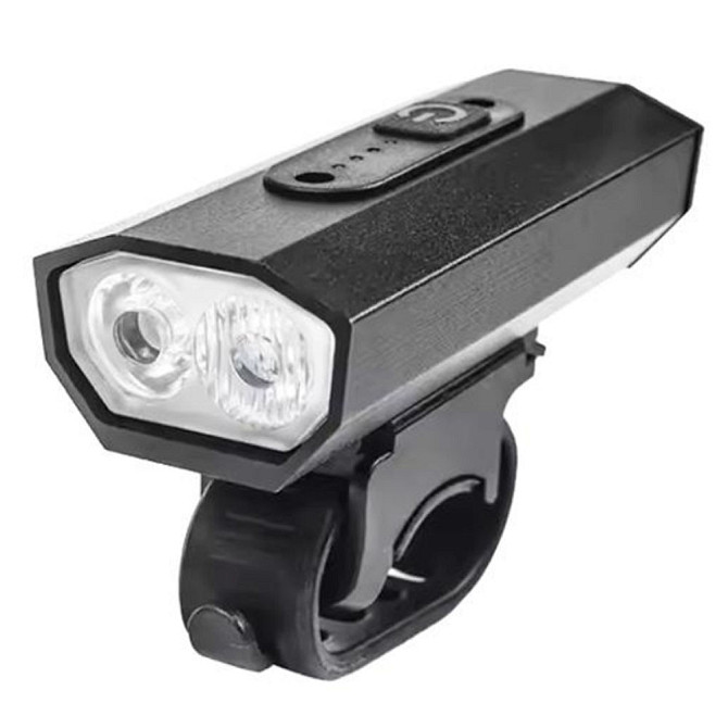 Велофонарь BK-08/01 Pro-2XPE, ALUMINUM, индикация заряда, Waterproof, акумулятор, ЗУ microUSB Бровары - изображение 1