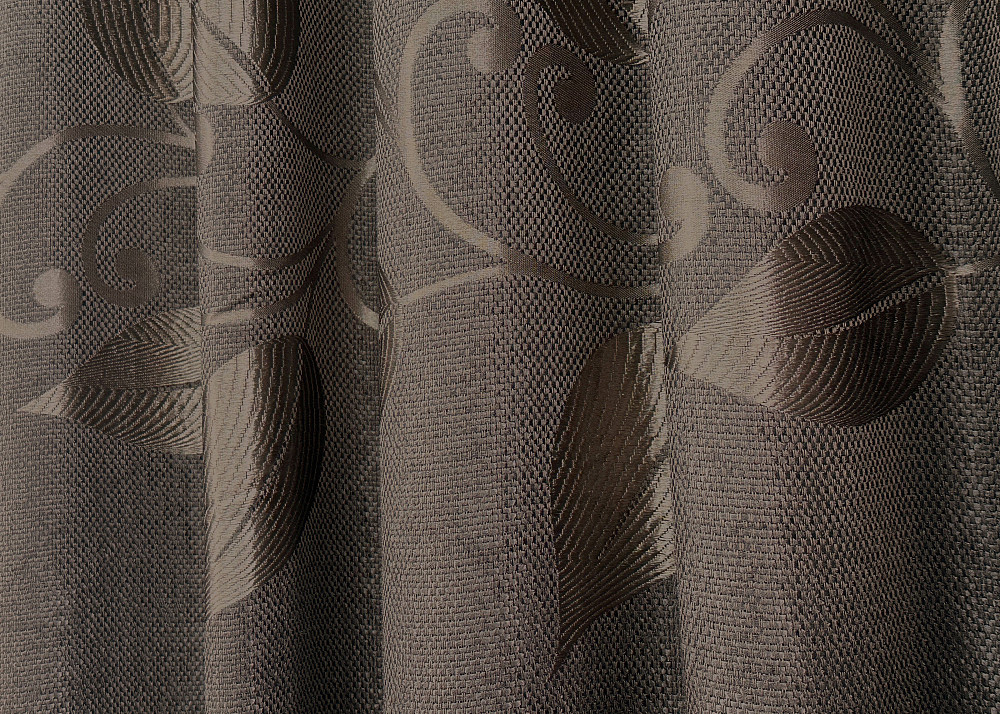 Комплект готових штор VR-Textil Льон Рогожка № 1687ш Венге 150х270 см 2 шт (33-0590) Київ - фото 7