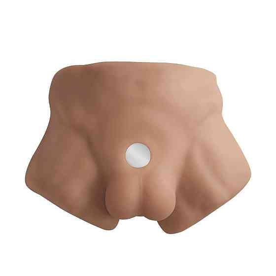 Полуторс с фаллоимитатором на присоске SilexD Apollo S Male Torso Caramel Sex Aura Киев