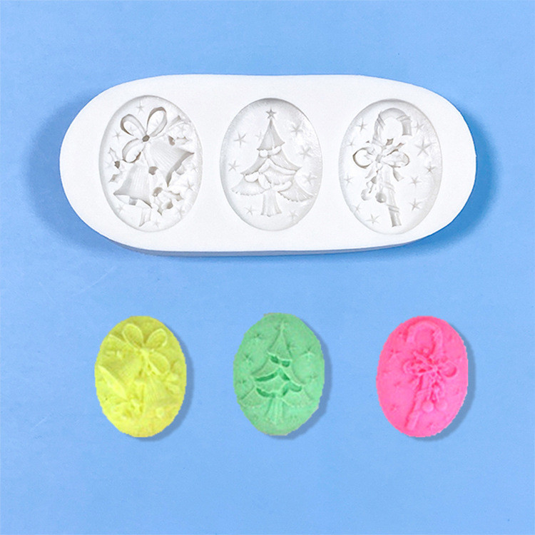 Молд новогодний из силикона 50 на 110 мм серый Киев - изображение 6