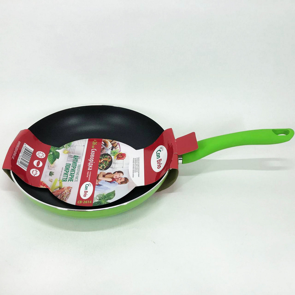 Сковорода для приготування на пару Con Brio CB-2614 26 см, Сковорода зручна для приготування NQ-87 Івано-Франківськ - фото 10