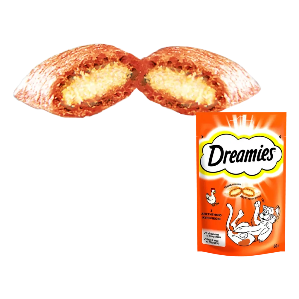 Лакомство для кошек Dreamies с аппетитной курочкой, 60 г Винница - изображение 2