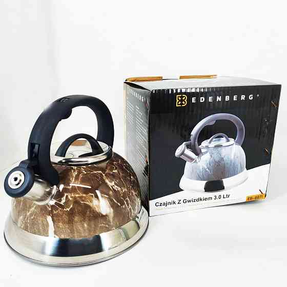 Звичайний чайник на газову плиту Edenberg, Якісний металевий чайник на плиту для кухні PQ-45 Івано-Франківськ