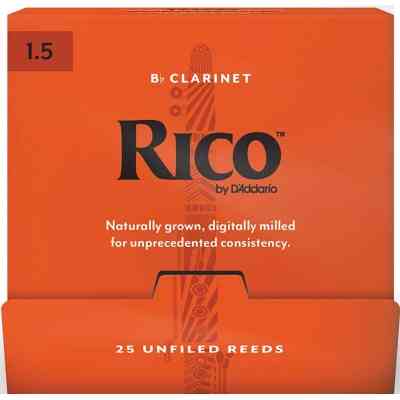 Трость для кларнета D'Addario Rico - Bb Clarinet #1.5 - 25 Box (RCA0115-B25) Винница