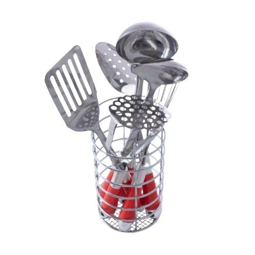 Набір кухонного приладдя Rainbow 7 предметів:(6шт + підставка) MR-1500-OLD Maestro Житомир