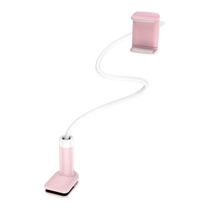 Настільний тримач для телефону з затиском Hoco PH23 Balu (Білий/Рожевий) Николаев - изображение 1