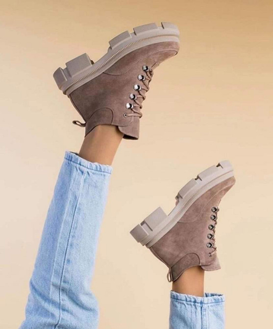 Черевики жіночі RONE SONY-5 латте (зима, замша натуральна) (4271) 39 Коломыя - изображение 1