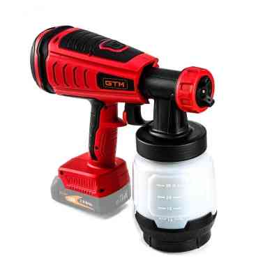 Фарбопульт GTM SG18/700BL, 18V, 700мл/хв, 800мл, 2 сопла-1,5 і 2,5мм (без АКБ та ЗП) (SG18/700BL) Вінниця