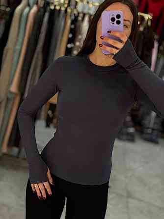 Женский базовый трикотажный лонгслив из вискозы Графит, 46/48 Одесса