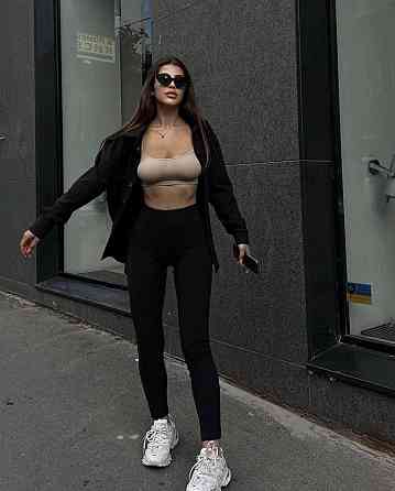 Женский стильный привлекательный костюм микро флис на дайвинге Черный, 46/48 Одесса