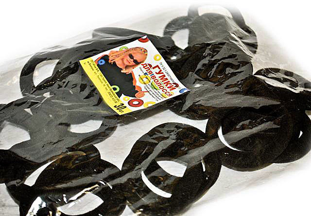 Резинки для волос безшовные микрофибра упаковка 50 шт Киев - изображение 1