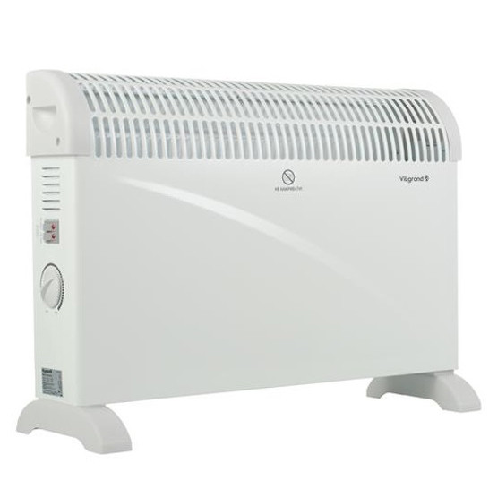 Бытовой обогреватель для квартиры Vilgrand VCH7126 2 кВт, Мощный электрический конвектор для дома ZF-42 Львов - изображение 3