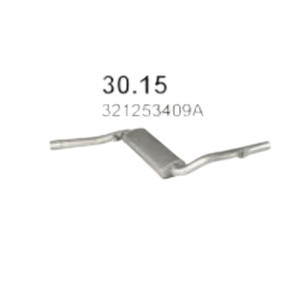 Резонатор Пасат 1.8-2.3 POLMOSTROW Фольцваген Мукачево - изображение 1