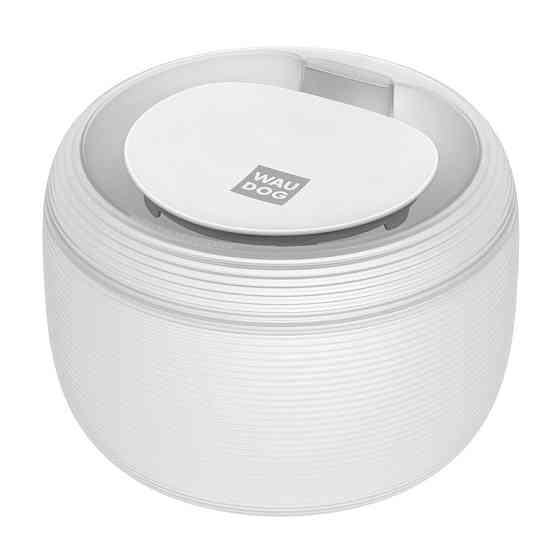 Фонтан-поїлка для собак і котів автоматичний WAUDOG з підсвіткою, 2,5 л, білий Київ