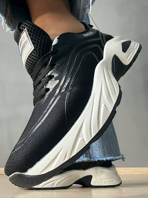 Кросівки жіночі Violeta 149-62 на білій підошві текстильні сітка чорні, 39, 24,5 см Київ - фото 17