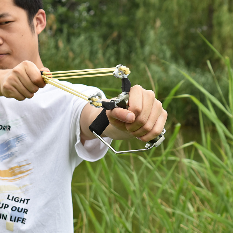 Компактна рогатка для спорту та риболовлі, колір хаки Київ - фото 10