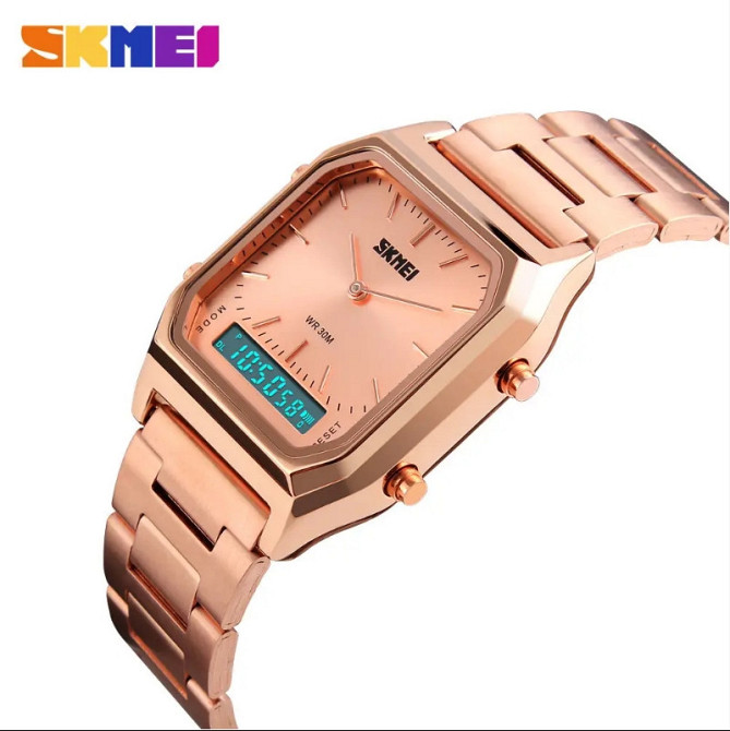 Наручные мужские часы Skmei 1220 Tango Розовое золото Винница - изображение 4
