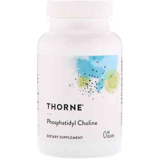 Фосфатидилхолин, Phosphatidyl Choline, Thorne, 60 капсул Луцьк