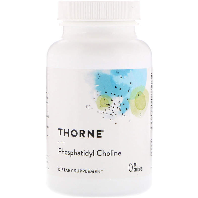 Фосфатидилхолин, Phosphatidyl Choline, Thorne, 60 капсул Луцьк - фото 1