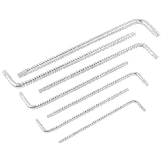 Набір ключів Г-подібних TORX екстра довгих, 7пр. (Т10,Т15,Т20,Т25,Т27,Т30,Т40), в пластиковому трим Одеса