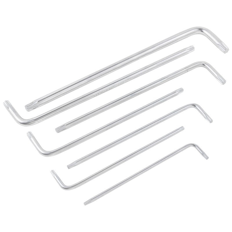 Набір ключів Г-подібних TORX екстра довгих, 7пр. (Т10,Т15,Т20,Т25,Т27,Т30,Т40), в пластиковому трим Одеса - фото 3