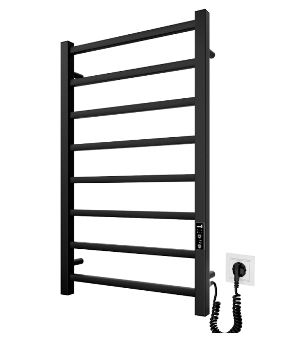 Электрический полотенцесушитель Mario Токио-I 800x500/80 TR К черный мат Киев - изображение 1
