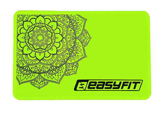 Блок для йоги EasyFit EVA з малюнком салатовий Коломыя