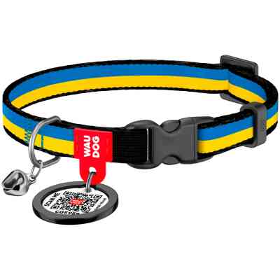 Нашийник для тварин WAUDOG Colors of freedom з QR паспортом XS 20-30 см (5210-4020) Вінниця