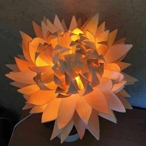 Світильник-нічник "Помаранчевий лотос" Дніпро