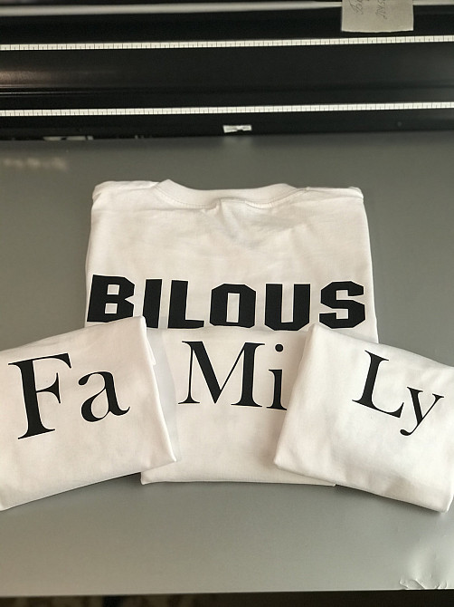 Футболки в стиле Family look для мамы , папы и ребенка С Фамилией и надписью FAMILY Черновцы - изображение 2