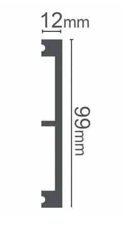 Плинтус полимерный Grand Decor HCR 520  2000х99х12мм Днепр