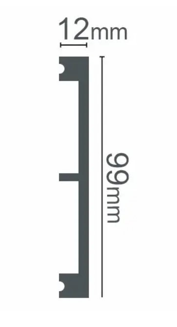 Плинтус полимерный Grand Decor HCR 520  2000х99х12мм Днепр - изображение 3