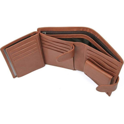 Портмоне Vintage З натуральної шкіри Коричневе (14534) Вінниця - фото 4