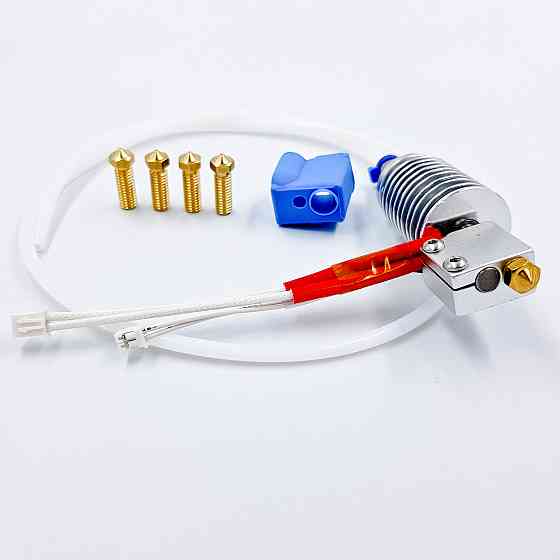 Хотенд KINGROON E3D V5-vyper  с радиатором для 3d принтера Anycubic Vyper плюс носок и 4 сопла Киев