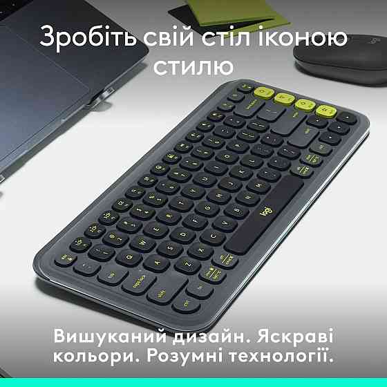 Клавіатура бездротова Logitech Pop Icon Keys Graphite (920-013157) Сірий Харьков