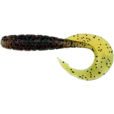 Силикон рыболовный FishUP Mighty Grub 4.5" 017 - Motor Oil Pepper (4шт/уп) (1864.04.34) Винница