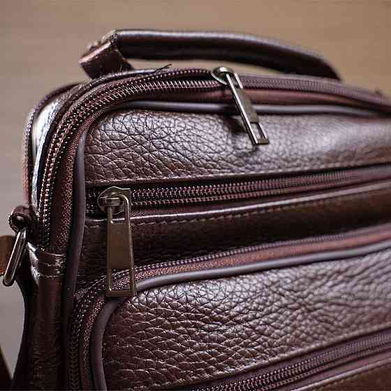 Мессенджер шкіряний 14991 Vintage Коричневий Київ